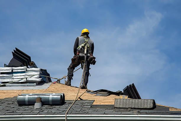 Professional Gutter Installation technician working in Thatcher, UT